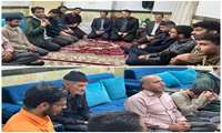 دیدار مسئولین و دانشجویان دانشگاه گــناباد با خانواده معزز شهید علی تقوی فر