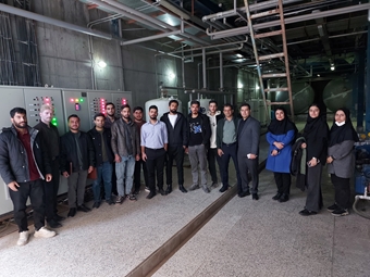 بازدید علمی دانشجویان مهندسی برق از تاسیسات صنعتی